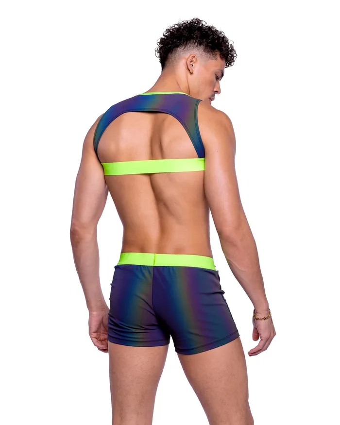 Roma Costume Inc Earrings 6536 Reflective Shorts with Stud Details Roma Costume Inc Earrings 6536 Reflective Shorts with Stud Details