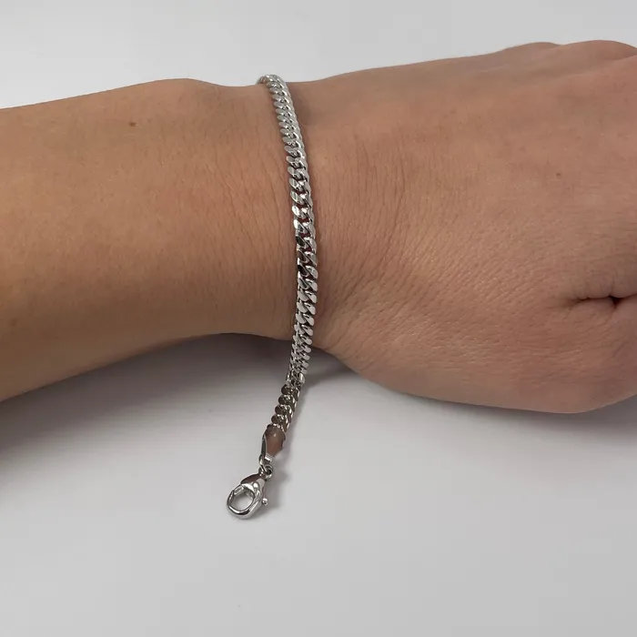 Saints Gold Co Bracelets 40MM Miami Cuban Bracelet Platinum 950