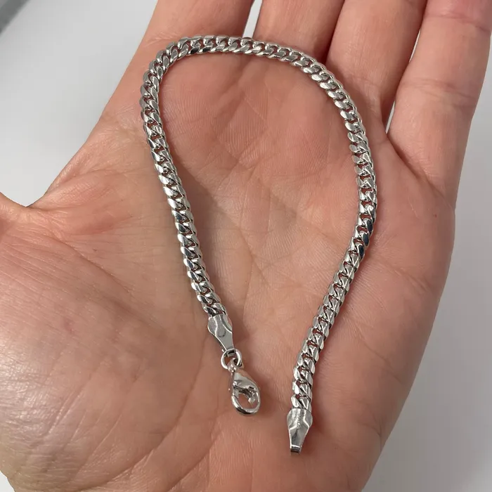 Saints Gold Co Bracelets 40MM Miami Cuban Bracelet Platinum 950