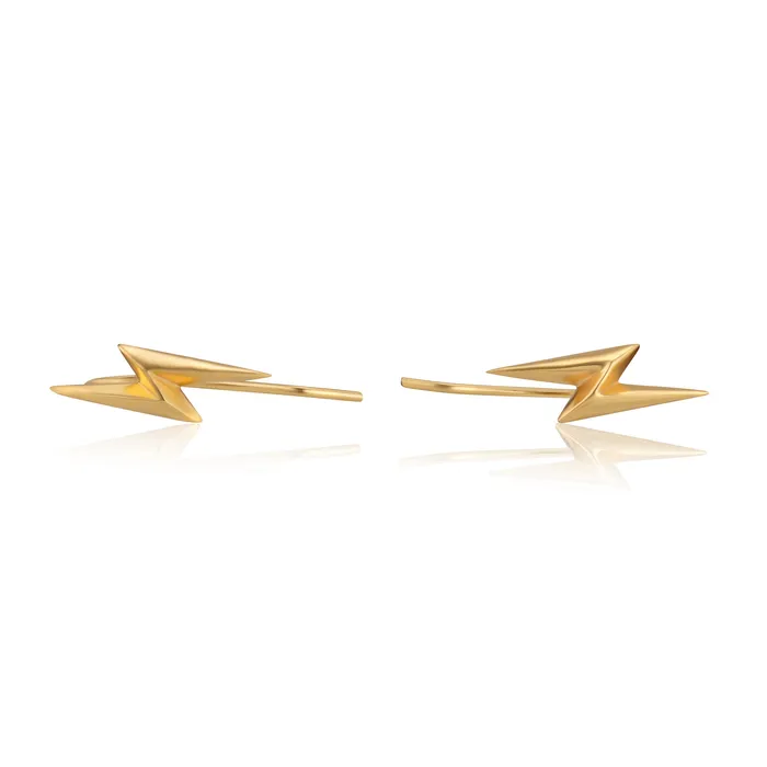 Scream Pretty Earrings Lightning Ear Climber Earrings