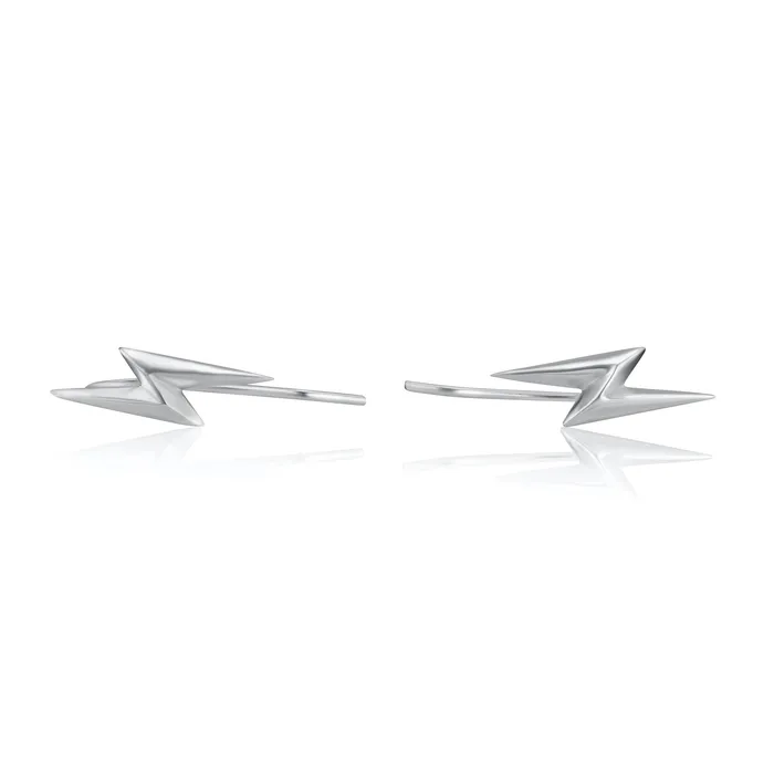 Scream Pretty Earrings Lightning Ear Climber Earrings