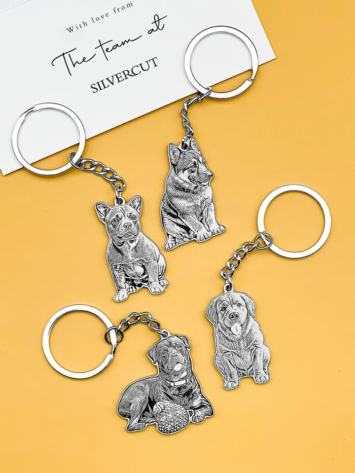 Silvercut Original Earrings LifeLike Keychain Bundle