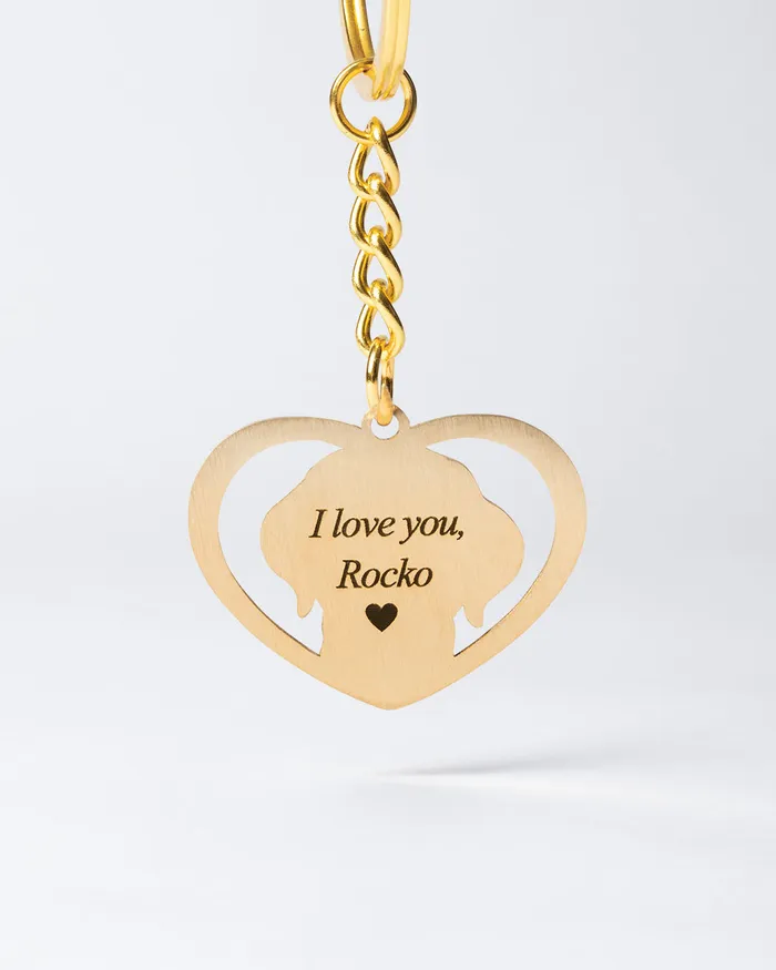 Silvercut Original Rings Halo Heart Keychain Silvercut Original Rings Halo Heart Keychain
