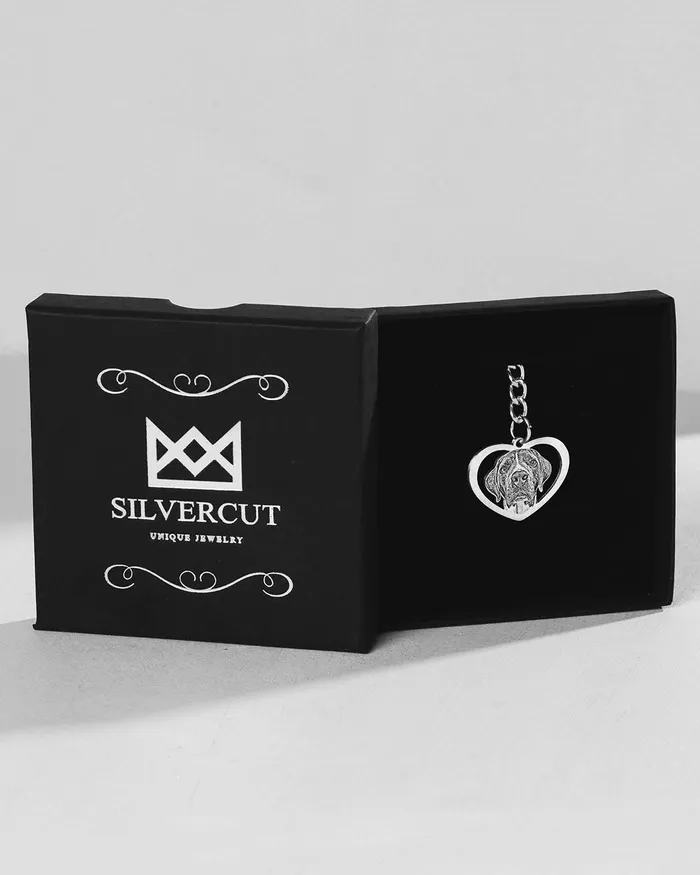 Silvercut Original Rings Halo Heart Keychain Silvercut Original Rings Halo Heart Keychain