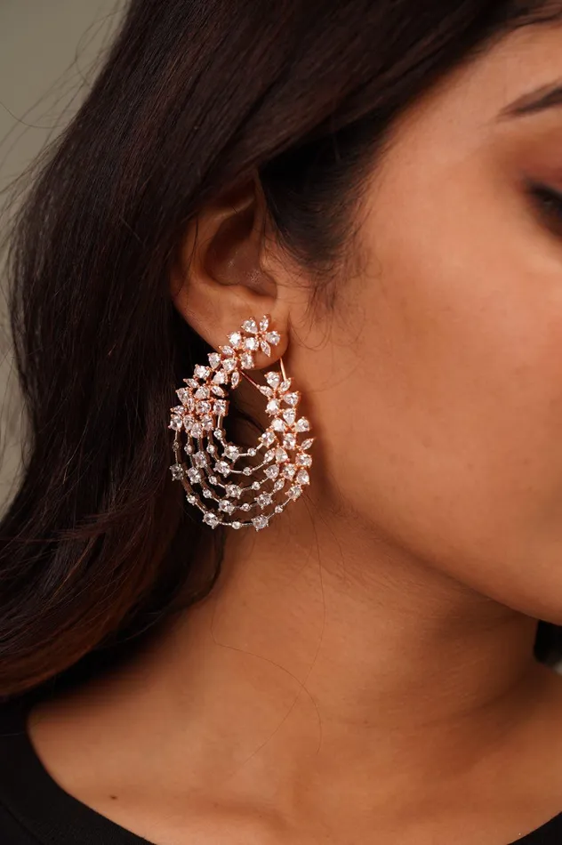 Snowflake Floral Earrings attrangi1 Earrings