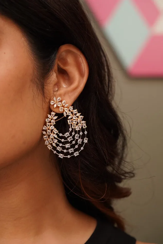 Snowflake Floral Earrings attrangi1 Earrings