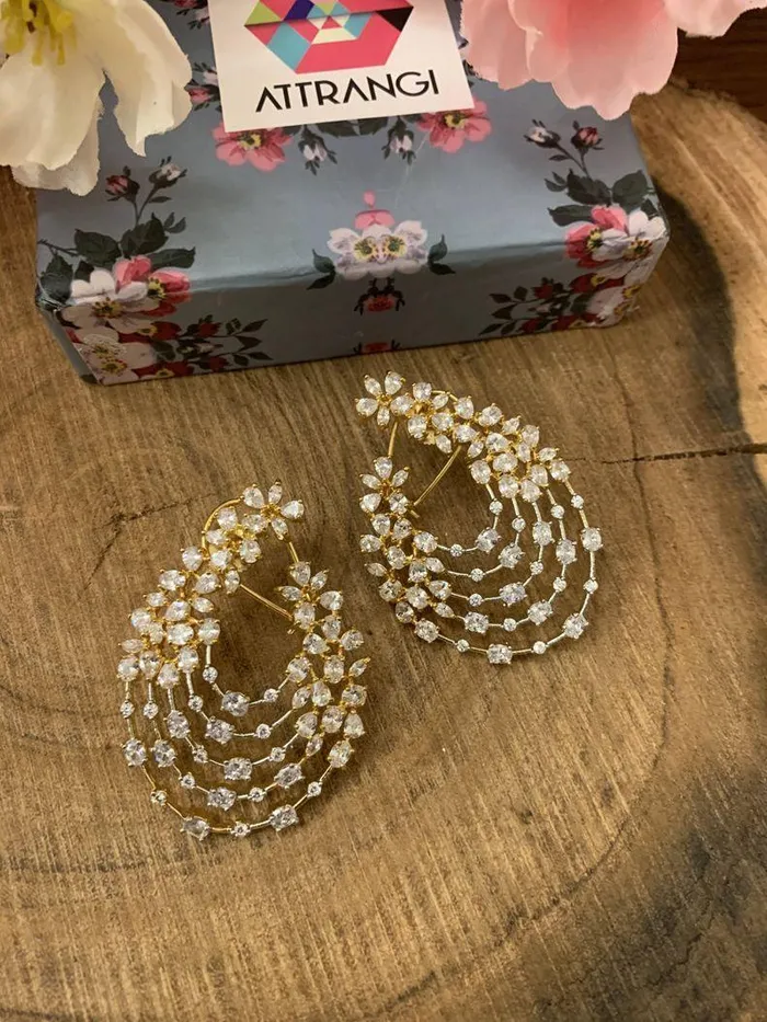 Snowflake Floral Earrings attrangi1 Earrings