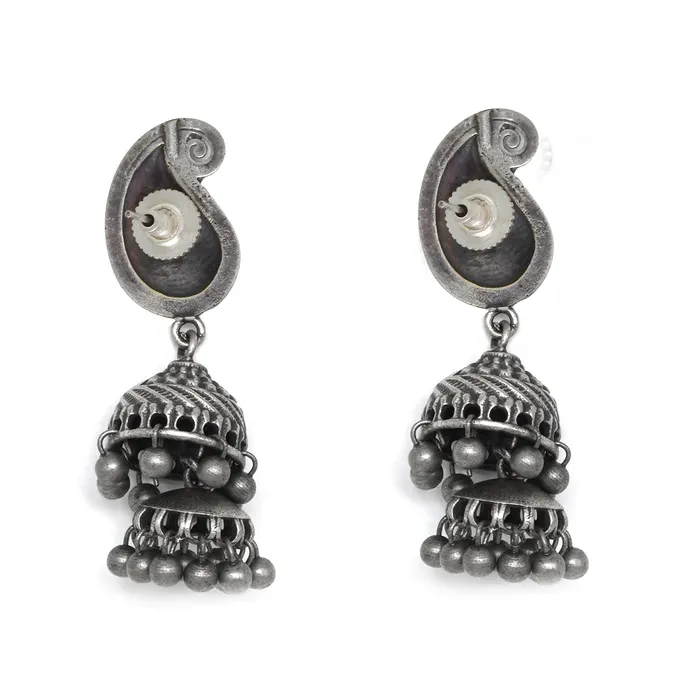 Teejh Akila Silver Oxidised Jewelry Gift Set Teejh Rings