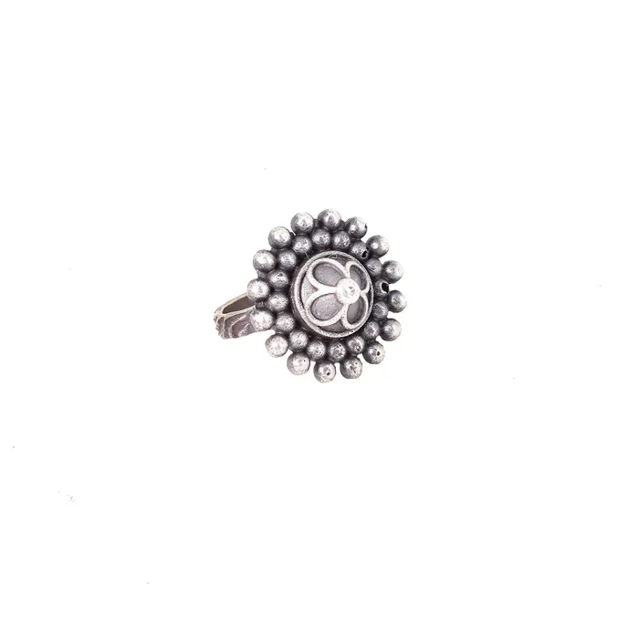 Teejh Chutu Oxidised Silver Jewellery Gift Set Teejh Rings