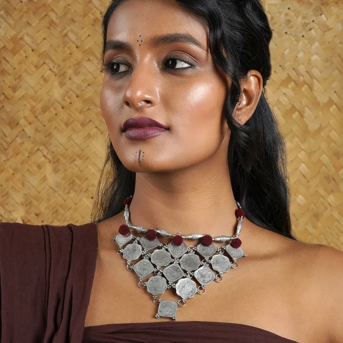 Teejh Gandharvin Coin Necklace Teejh Necklaces