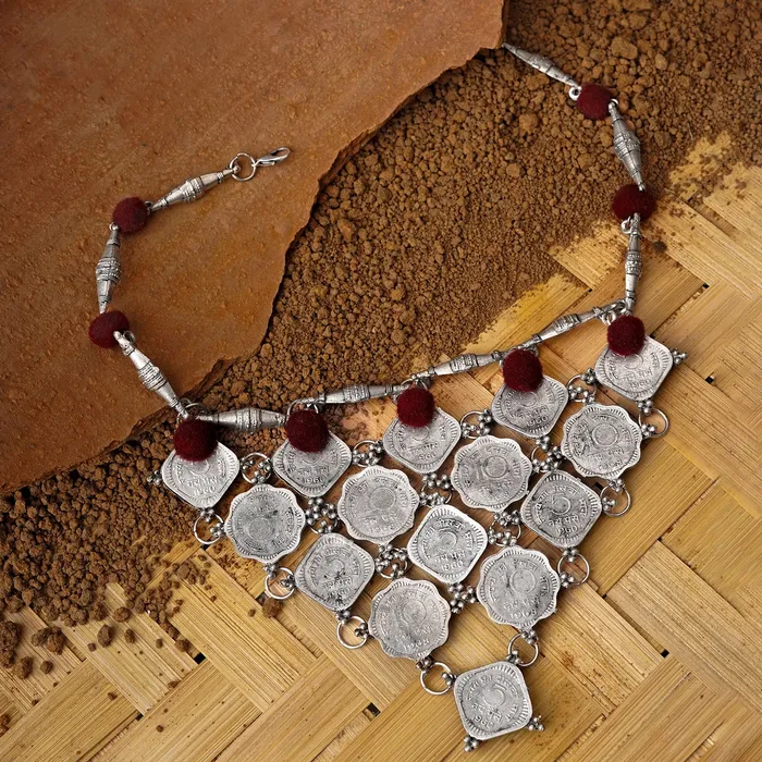 Teejh Gandharvin Coin Necklace Teejh Necklaces