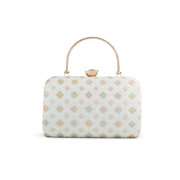 Teejh Kaveri Threadwork Clutch Teejh Earrings