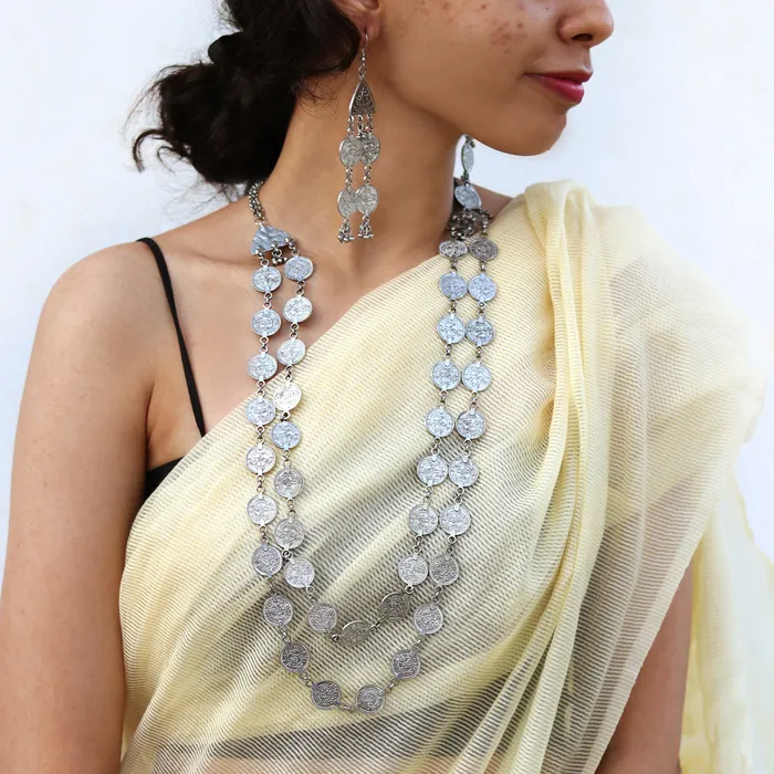 Teejh Necklaces Teejh Banjari Coin Layered Necklace Set Teejh Necklaces Teejh Banjari Coin Layered Necklace Set