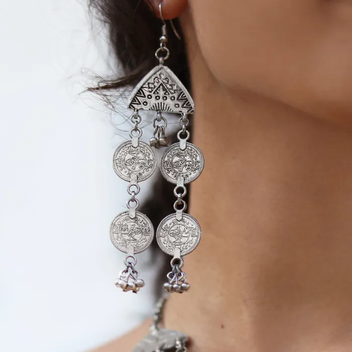 Teejh Necklaces Teejh Banjari Coin Layered Necklace Set Teejh Necklaces Teejh Banjari Coin Layered Necklace Set