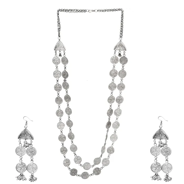Teejh Necklaces Teejh Banjari Coin Layered Necklace Set Teejh Necklaces Teejh Banjari Coin Layered Necklace Set