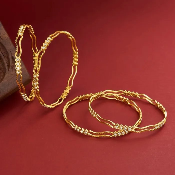 Teejh Teejh Nayasa Gold Bangle Bracelets