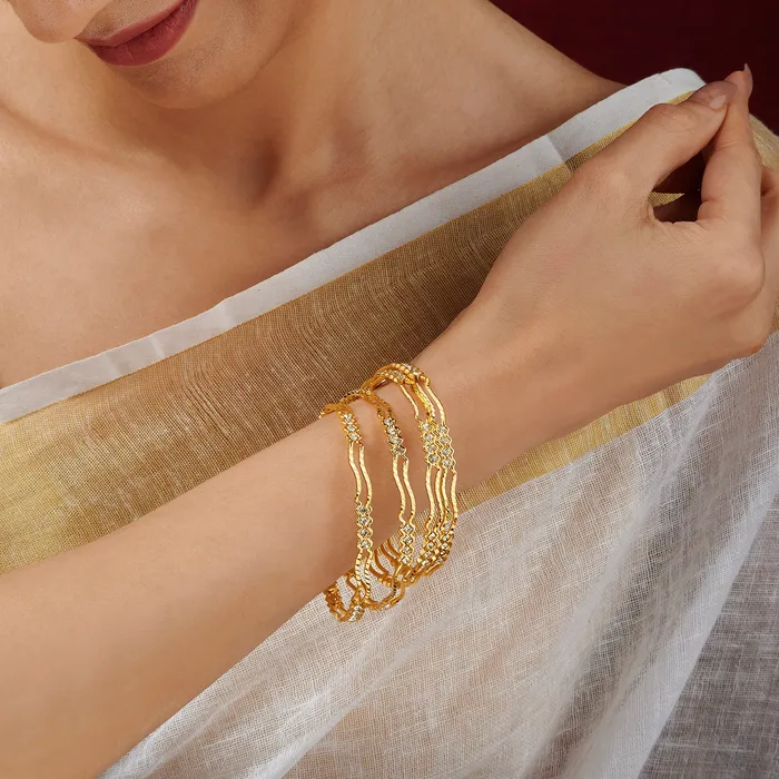 Teejh Teejh Nayasa Gold Bangle Bracelets