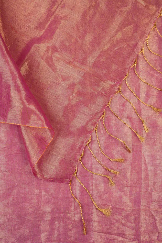 Teejh Trishika Magenta Tissue Saree Teejh Earrings Teejh Trishika Magenta Tissue Saree Teejh Earrings