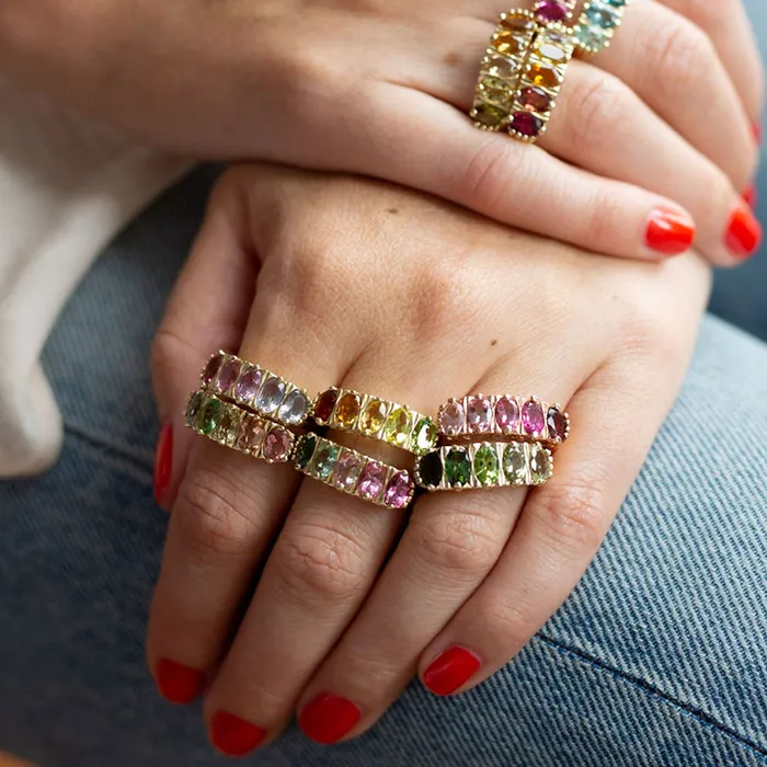 The FB Peony Ombre Ring Fox Bond Originals Rings