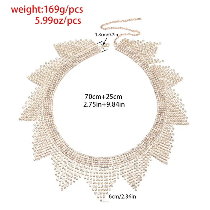 THE LUMi SHOP Crystal Rhinestone Jewelry Chain Belt Necklaces THE LUMi SHOP Crystal Rhinestone Jewelry Chain Belt Necklaces