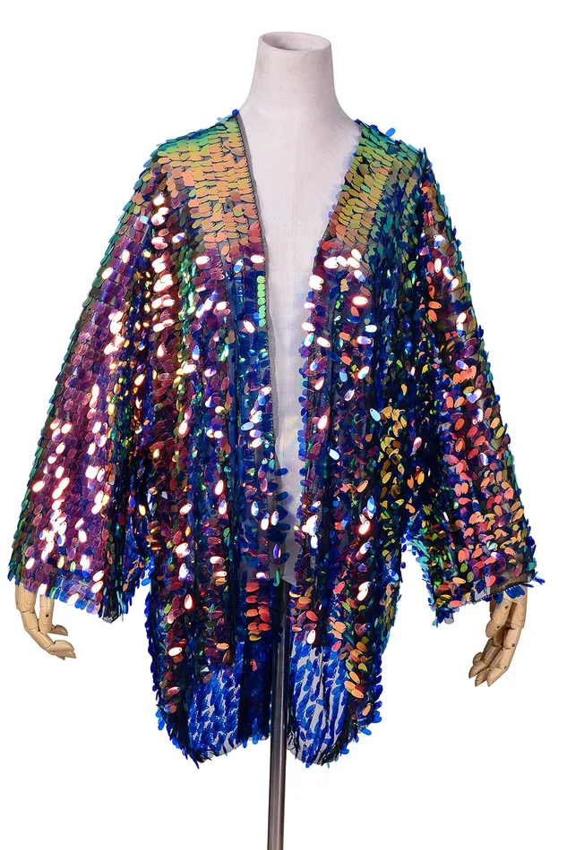 THE LUMi SHOP Disco Sequin Kimono Peacock Earrings