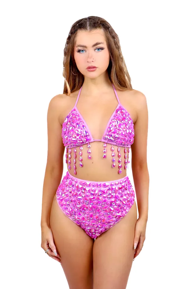 THE LUMI SHOP Earrings Lilac Aura Rhinestone Set