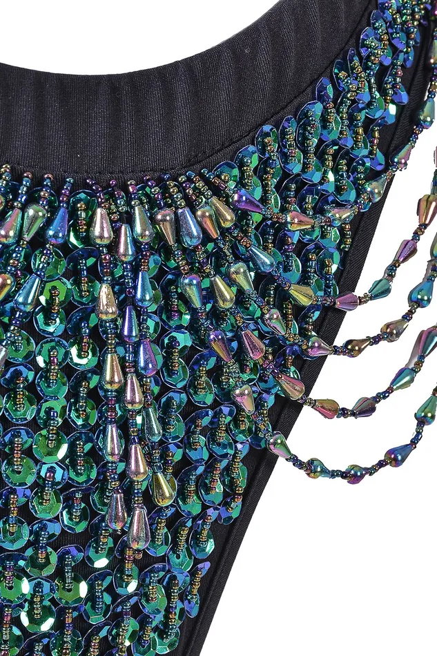 THE LUMi SHOP Hand Stitched Sequin Cheeky Bottoms Chameleon Earrings