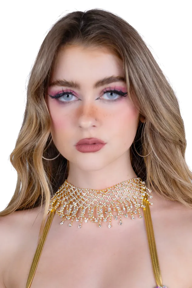 THE LUMI SHOP Necklaces Gold Treasure Rhinestone Necklace