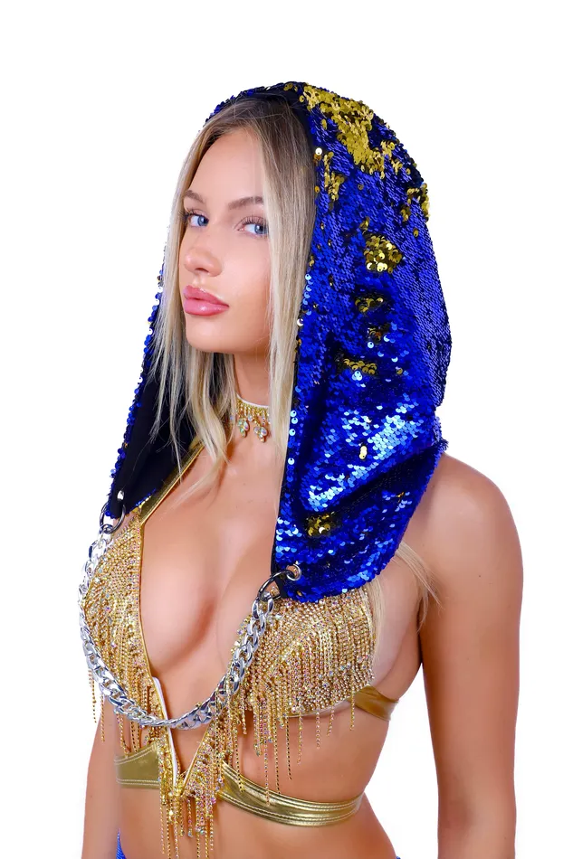 THE LUMI SHOP Rings Royal Blue Gold Hood