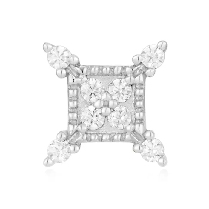 threadless Exiled End in Gold with White CZs Ember Body Jewelry Necklaces