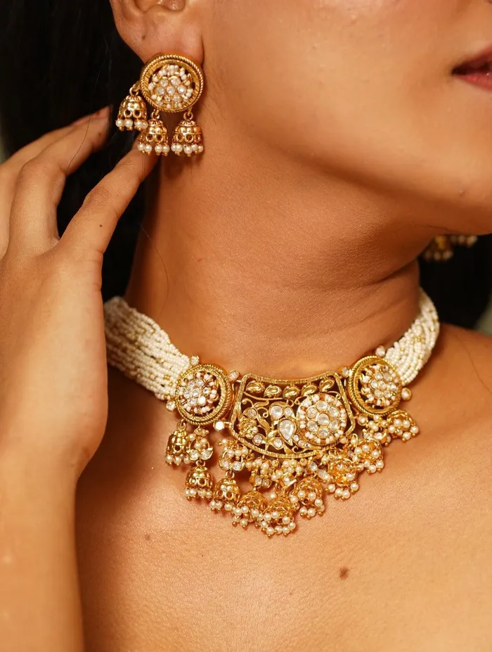 Trishla Gold Polki Set Sone Pe Suhaga Collection Attrangi PreStyled Sets