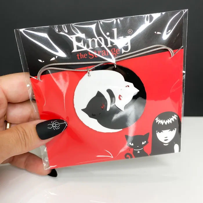 VincaUSA Necklaces Last Chance Emily The Strange Yin Yang Cat BFF Necklace set of two