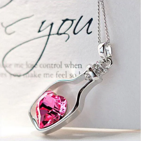 Zapps Clothing Necklaces Heart in a Bottle Necklace