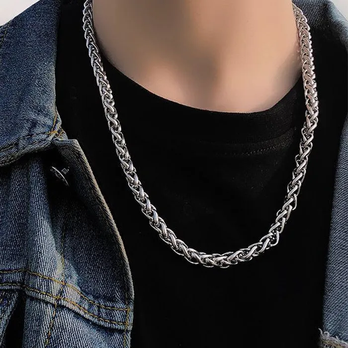 01 Necklaces N2162 Silver 18 Chain Necklace