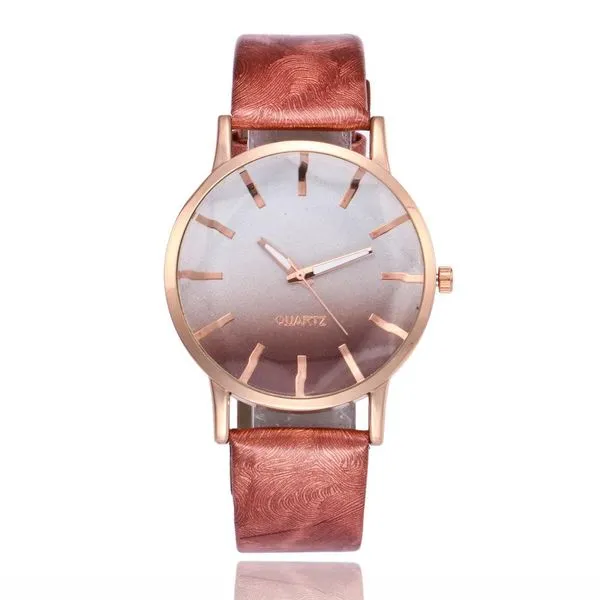 01 Watches W175 Copper Ombre Collection Quartz Watch