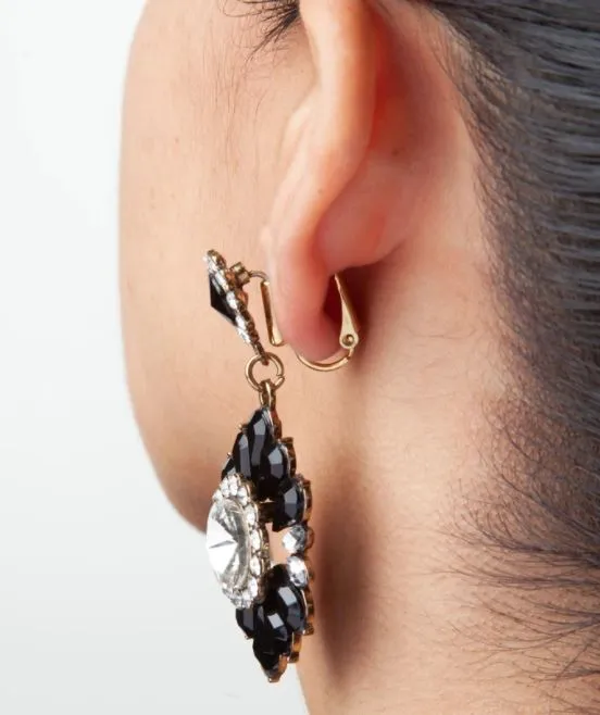 02 Earrings E1033 Gold Clip On Earring Converters For Non Pierced Ears