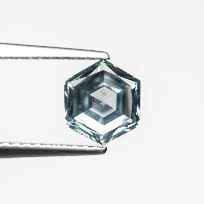 135ct 709x615x376mm Hexagon Brilliant Sapphire 2367004 Misfit Gems Earrings