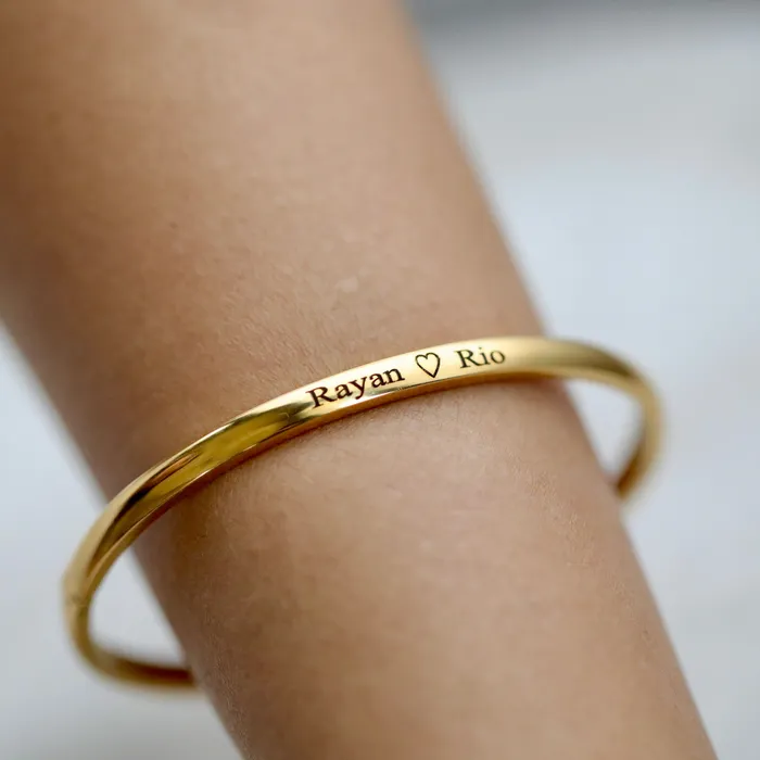 18K GoldFilled Personalized Name Bracelet Customized Engraved Bracelet Stackable Name Bangle Jewelvers Bracelets 18K GoldFilled Personalized Name Bracelet Customized Engraved Bracelet Stackable Name Bangle Jewelvers Bracelets