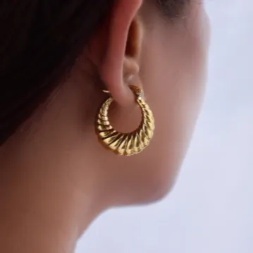 18K GoldFilled Twisted Gold Earrings Jewelvers Earrings 18K GoldFilled Twisted Gold Earrings Jewelvers Earrings