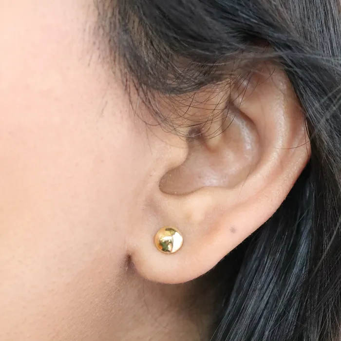 18K Gold Tiny Dot Stud Earrings Dainty Ball Stud Earrings For Women Jewelvers Earrings