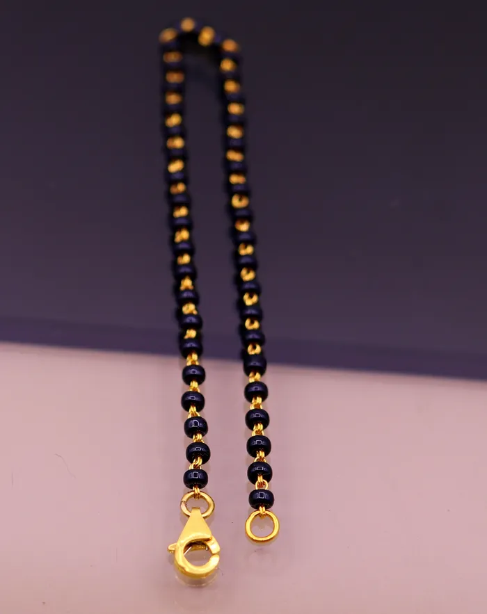 22kt yellow gold handmade fabulous black beads chain braceletgorgeous beads bracelet for gifting light weight jewelry TRIBAL ORNAMENTS Bracelets 22kt yellow gold handmade fabulous black beads chain braceletgorgeous beads bracelet for gifting light weight jewelry TRIBAL ORNAMENTS Bracelets