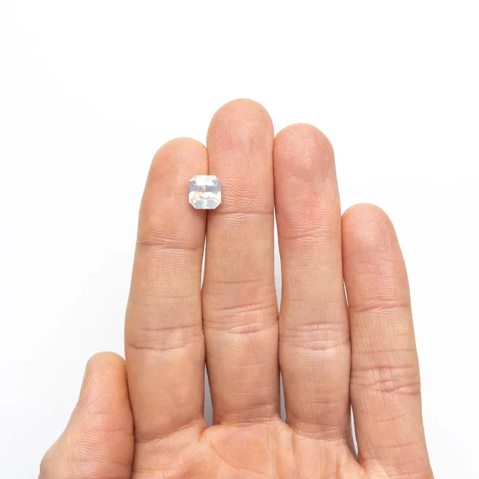 356ct 788x755x600mm Cut Corner Square Brilliant Sapphire 2609101 Misfit Gems Rings