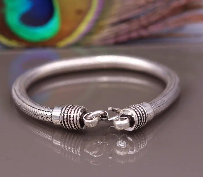55MM Amazing customized vintage style snake chain handmade 925 sterling silver bracelet unisex personalize jewelry sbr385 TRIBALORNAMENT Bracelets