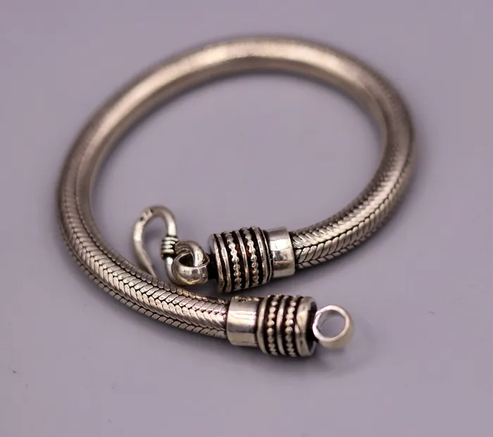 55MM Amazing customized vintage style snake chain handmade 925 sterling silver bracelet unisex personalize jewelry sbr385 TRIBALORNAMENT Bracelets