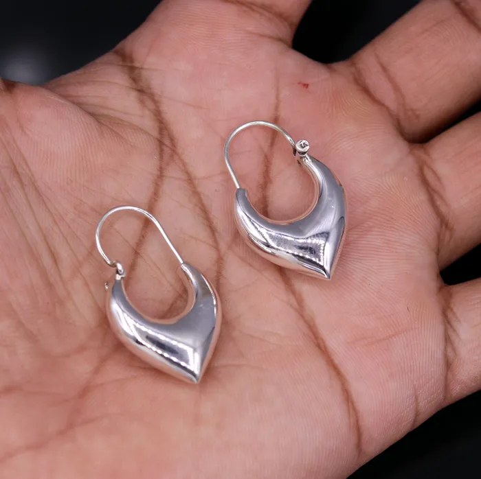 925 sterling pure silver handmade vintage customized design fabulous unisex hoops earrings kundal ethnic bali tribal jewelry india s585 TRIBAL ORNAMENTS Earrings 925 sterling pure silver handmade vintage customized design fabulous unisex hoops earrings kundal ethnic bali tribal jewelry india s585 TRIBAL ORNAMENTS Earrings