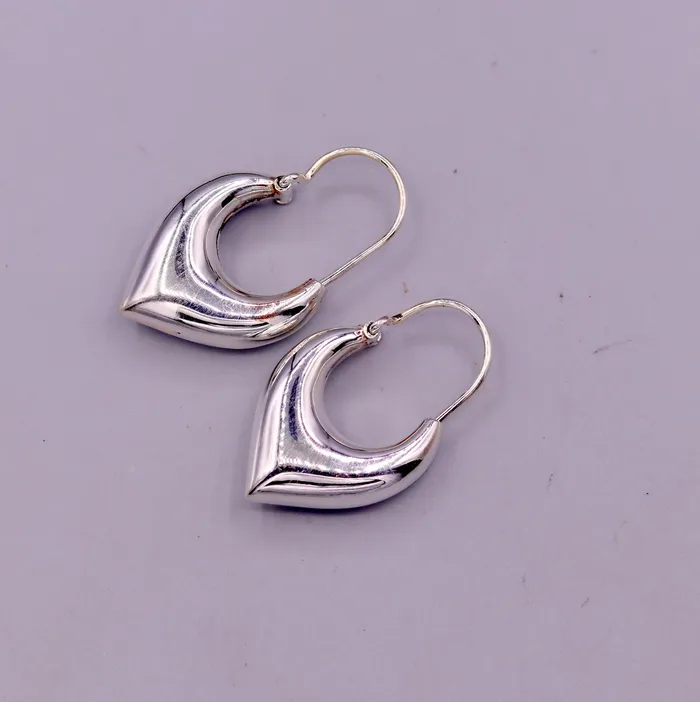 925 sterling pure silver handmade vintage customized design fabulous unisex hoops earrings kundal ethnic bali tribal jewelry india s585 TRIBAL ORNAMENTS Earrings