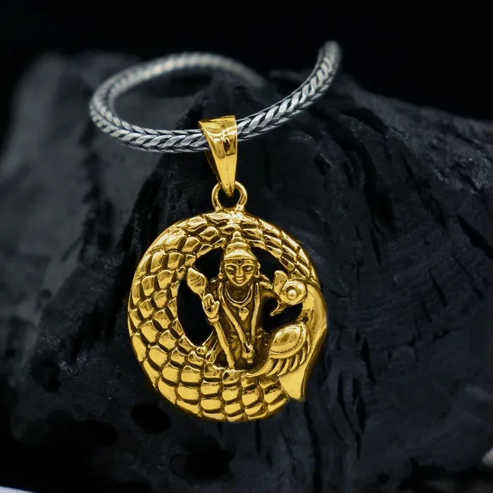 925 sterling silver Divine lord murugan KARTHIKEYA pendant excellent vintage designer silver handmade elegant pendant jewelry NSP683 TRIBAL ORNAMENTS Necklaces