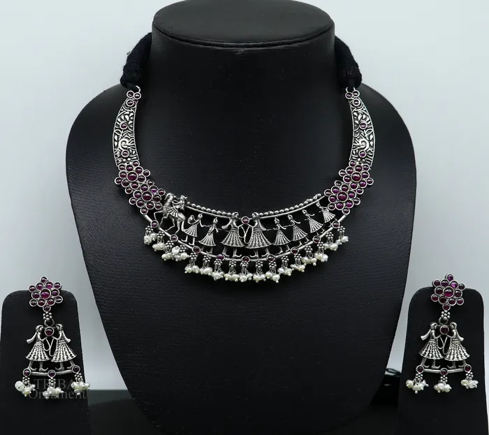 925 sterling silver handcrafted vintage design Groom with musician band ethnic charm necklace choker tribal belly dance jewelry set279 TRIBAL ORNAMENTS Necklaces 925 sterling silver handcrafted vintage design Groom with musician band ethnic charm necklace choker tribal belly dance jewelry set279 TRIBAL ORNAMENTS Necklaces