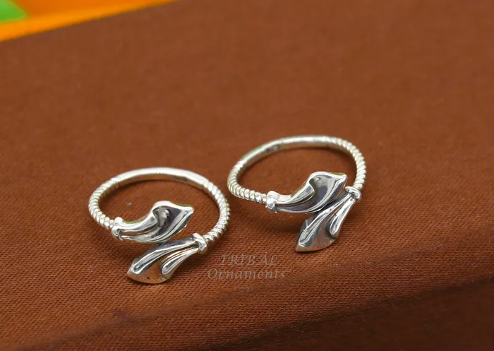 925 sterling silver handmade amazing vintage style toe ring best gifting tiny tone ring 925 pure silver jewelry from india ytr11 TRIBAL ORNAMENTS Rings