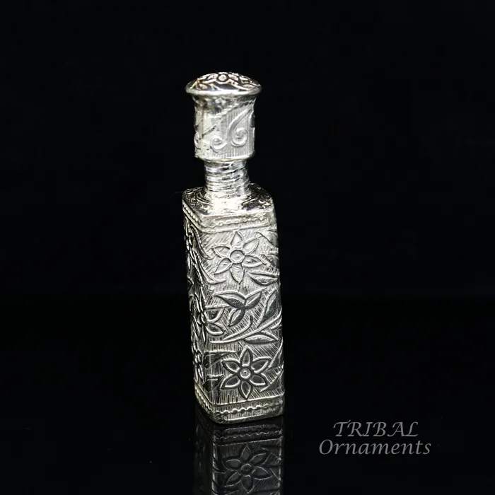 925 sterling silver handmade fabulous floral work trinket box container box sindurkumkum box Vermilion brides art stb375 TRIBAL ORNAMENTS Rings